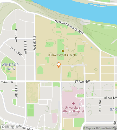 Map of scavenger hunt walking tour for The Great U of A Quest