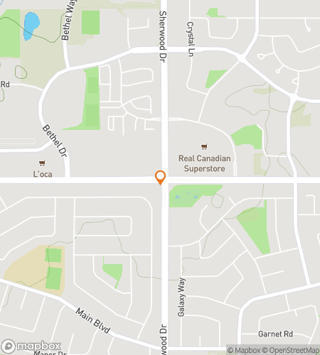 Map of scavenger hunt walking tour for Hidden Sherwood Park: Community Gems Quest