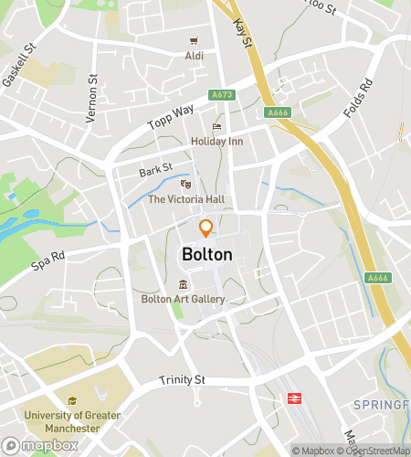 Karta &ouml;ver skattjakt vandringstur f&ouml;r The Loom and the Lever&colon; A Bolton Heritage Quest