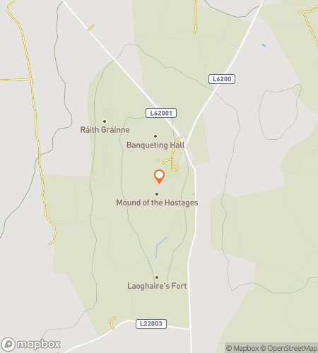 Map of scavenger hunt walking tour for The Celtic Kingdom Quest