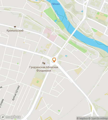 Map of scavenger hunt walking tour for Castles & Crossroads of Hrodna
