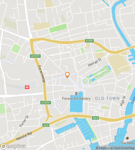 แผนที่ทัวร์เดินชมการล่าสมบัติสำหรับ Kingston Upon Hull Scavenger Hunt