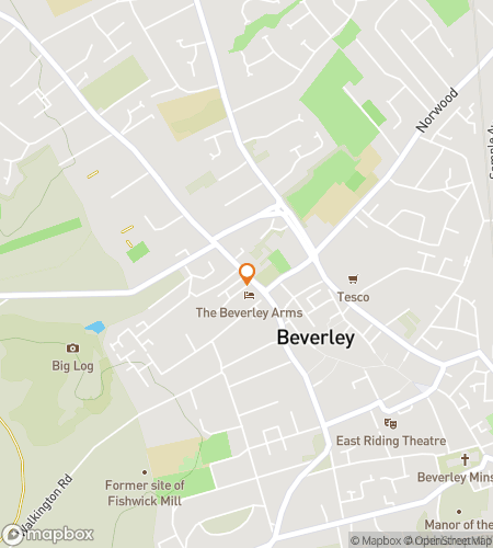 Map of scavenger hunt walking tour for Beverley and Beyond