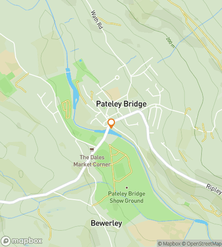 Map of scavenger hunt walking tour for Nidd & Seek: The Pateley Pursuit