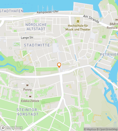 Mapa scavenger hunt procházky pro téma Od Hanzy k přístavu: Objevte Rostock