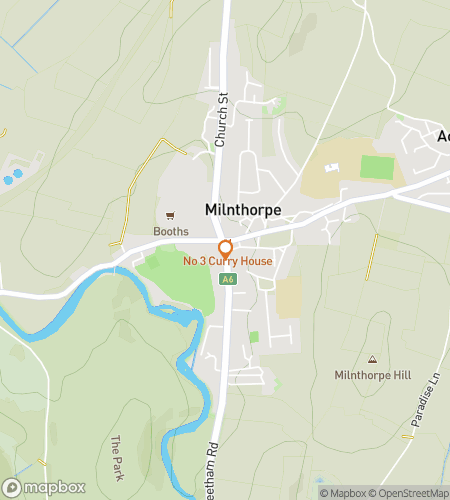 Map of scavenger hunt walking tour for Milnthorpe Mischief & Mystery Hunt