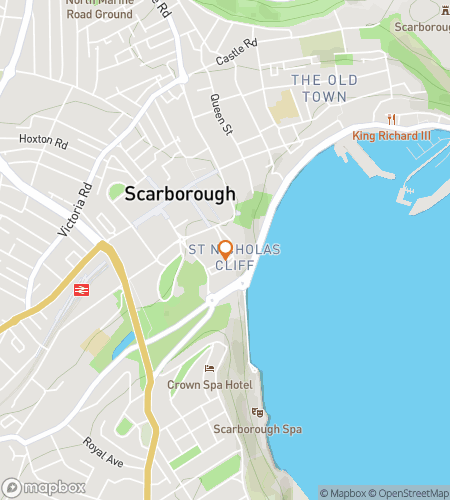 Map of scavenger hunt walking tour for Grave Expectations: Scarborough Ghost Hunt