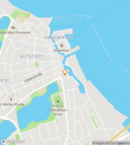 Mapa pěšího scavenger hunt tour pro Od věží k moři: Hon na Stralsund