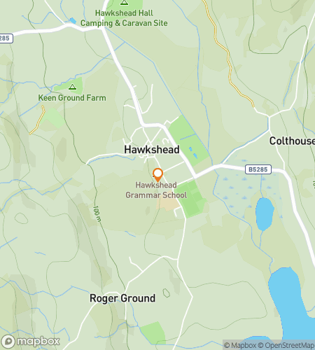 Map of scavenger hunt walking tour for Hawkshead Amble & Treasure Hunt