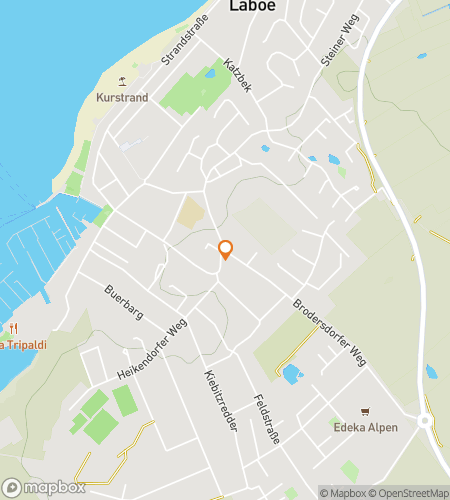 Map of scavenger hunt walking tour for Laboe's Waves, Wind & Warship Tales