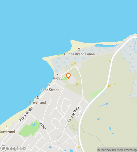 Térkép a Laboe Tengerészeti Örökség és Természet ösvény kincskereső túrájához