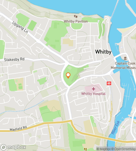 Map of scavenger hunt walking tour for Whitby Whimsical Wonders Hunt