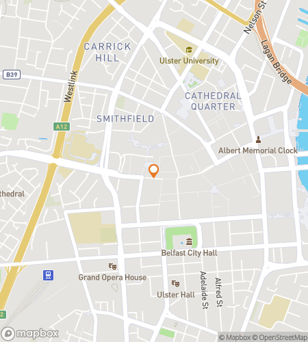 מפת סיור הליכה של חפש את המטמון עבור בר קראול בבלפסט&comma; בריטניה&period;