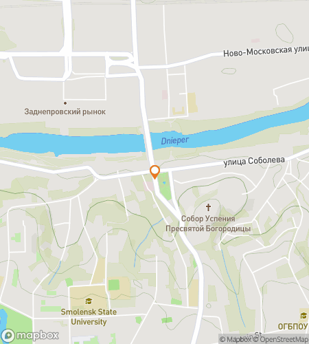 Map of scavenger hunt walking tour for City of the Shield: The Smolensk Quest