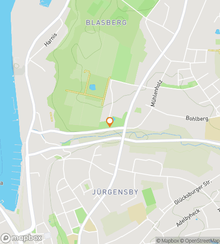 Map of scavenger hunt walking tour for Flensburg's Harbor Tales & Hidden Trails