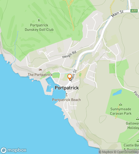 Map of scavenger hunt walking tour for Portpatrick: Gateway to the Past