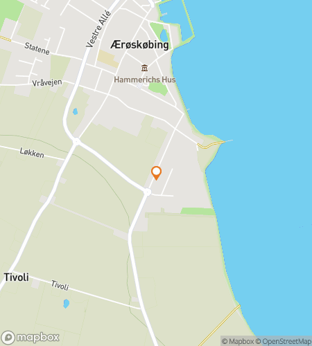 Mapa del recorrido a pie de la b&uacute;squeda del tesoro para Pistas Coloridas de &AElig;r&oslash;sk&oslash;bing