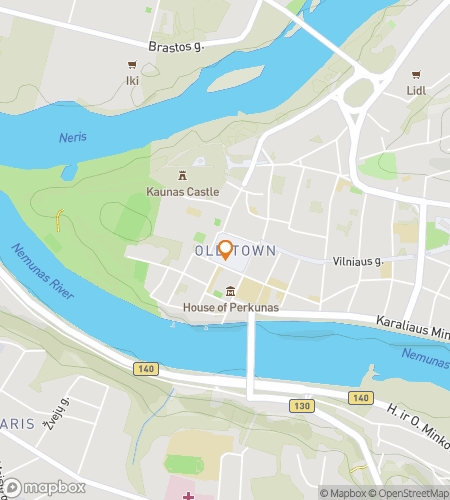 Kaunas'ın Gotik Fısıltıları Avı için hazine avı yürüyüş turu haritası