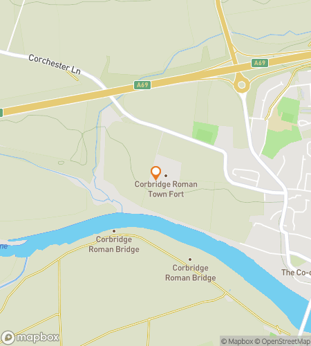 Map of scavenger hunt walking tour for Corbridges Downtown Delight Hunt