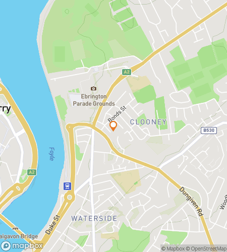 Mapa lovu na sběratelské předměty pro 400denní běh po Derry