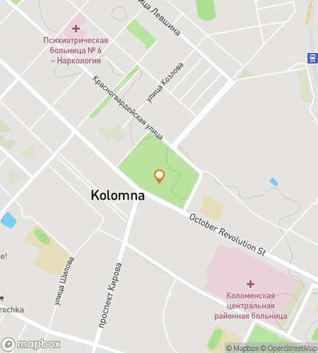 Karta över skattjaktspromenad för Kolomna Skattjakt