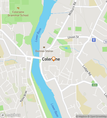Map of scavenger hunt walking tour for Whispers of the Bann: Discovering Coleraine