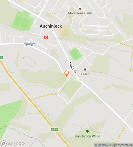 Map of scavenger hunt walking tour for Ayr We Go: The Great East Ayrshire Hunt