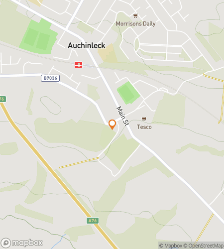 Map of scavenger hunt walking tour for Ayr We Go: The Great East Ayrshire Hunt