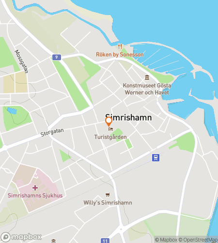 Map of scavenger hunt walking tour for Whispers of Österlen: Discovering Simrishamn