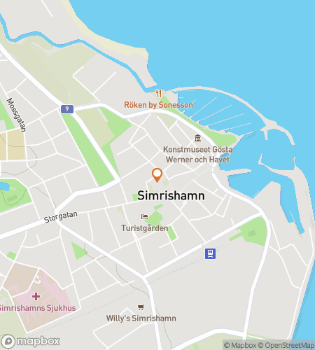 Map of scavenger hunt walking tour for Whispers of Österlen: Discovering Simrishamn