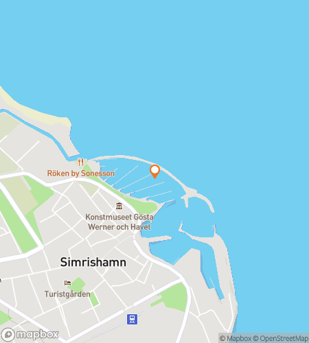 Karte der Schnitzeljagd-Wanderroute für Whispers of Österlen: Simrishamn entdecken