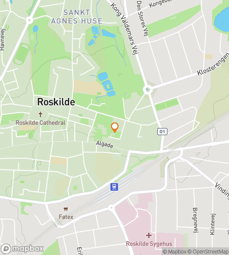 Map of scavenger hunt walking tour for Vikings & Voices: The Roskilde Quest