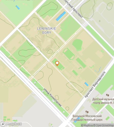 लोमोनोसोव मॉस्को स्टेट यूनिवर्सिटी हंट (Lomonosov Moscow State University Hunt) के लिए स्कैवेंजर हंट वॉकिंग टूर का नक्शा