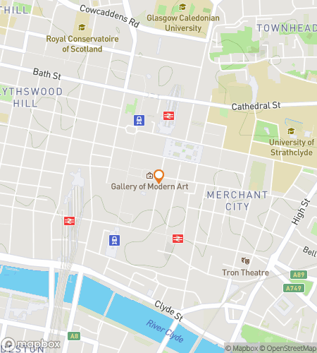 Map of scavenger hunt walking tour for Strathclyde University: Past Meets Present