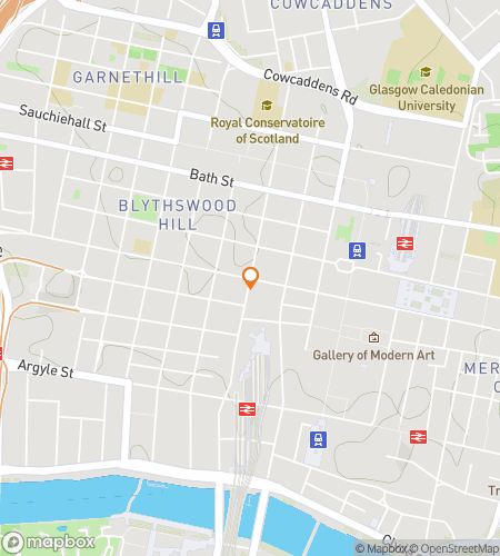 Карта пешеходного квеста Roam & Roar: University of Glasgow Quest