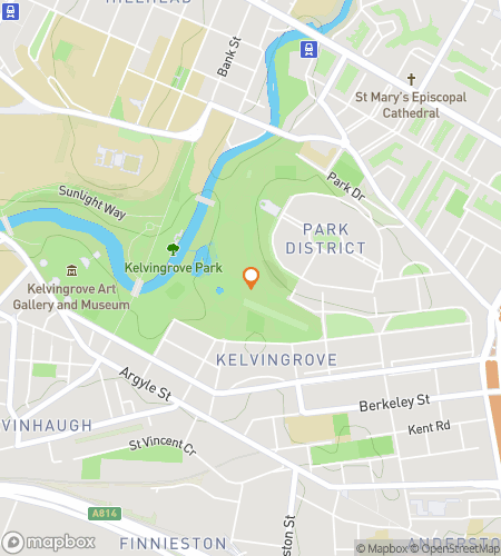 Map of scavenger hunt walking tour for University of Glasgow Scavenger Hunt