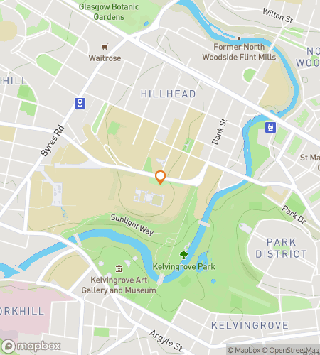 Map of scavenger hunt walking tour for Gla-Scow and Behold: The Grand Glasgow University Hunt