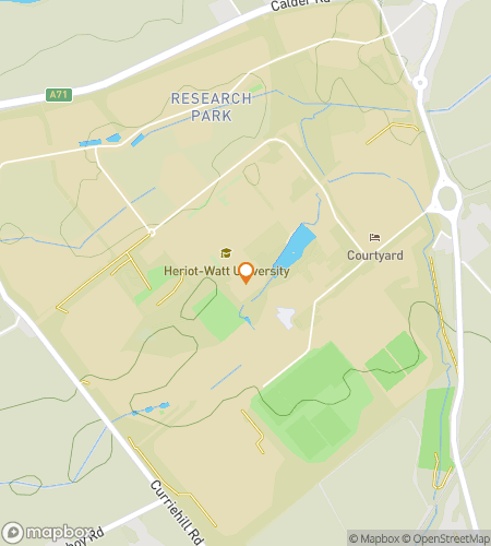 Χάρτης περιήγησης με κυνήγι θησαυρού για το Heriot-Watt University Hunt