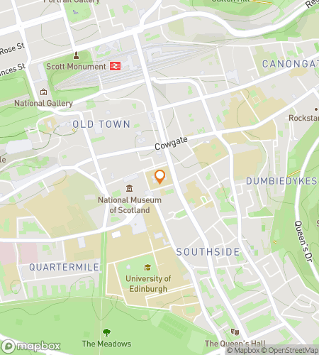 Χάρτης περιήγησης με κυνήγι θησαυρού για το The University of Edinburgh Hunt