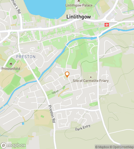 Map of scavenger hunt walking tour for Go with the Gow! The Linlithgow Hunt