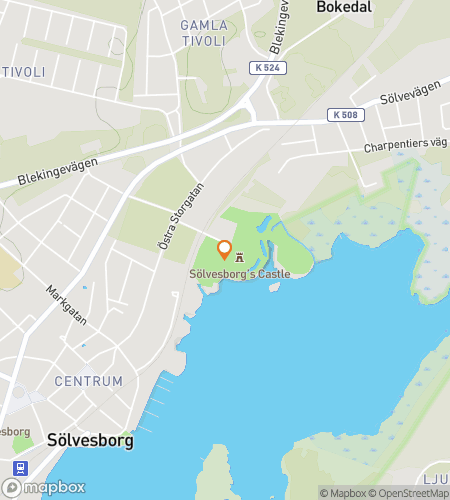 Map of scavenger hunt walking tour for S&ouml;lvesborgs Old Walls & Ocean Whispers