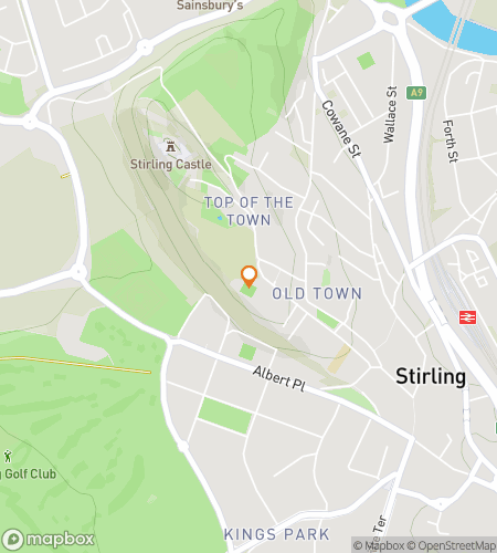 מפת סיור הליכה של חיפוש המטמון עבור "ציד רוחות הרפאים של סטירלינג"