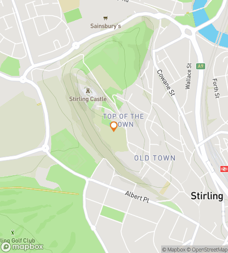 Map of scavenger hunt walking tour for Stirling Braveheart  Backyard Adventure