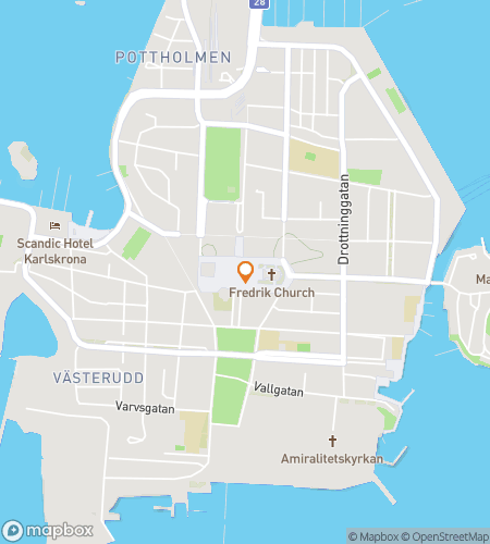 Map of scavenger hunt walking tour for Seas the Day: The Karlskrona Hunt