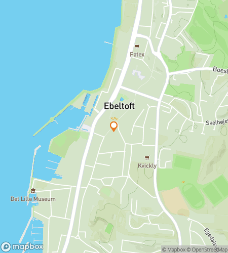 Map of scavenger hunt walking tour for Ebeltoft&colon; Cobblestones&comma; Craft & Calm Adventure