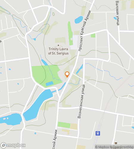 Karta över vandringsskattejakt för Holy Hide & Seek: The Golden Ring Sergiev Posad Quest