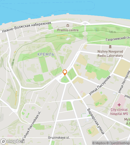 Map of scavenger hunt walking tour for Kremlin-to-Quay Clue Dash