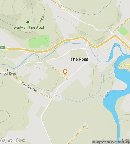 Map of scavenger hunt walking tour for Village Voices & Hidden Comrie Trails