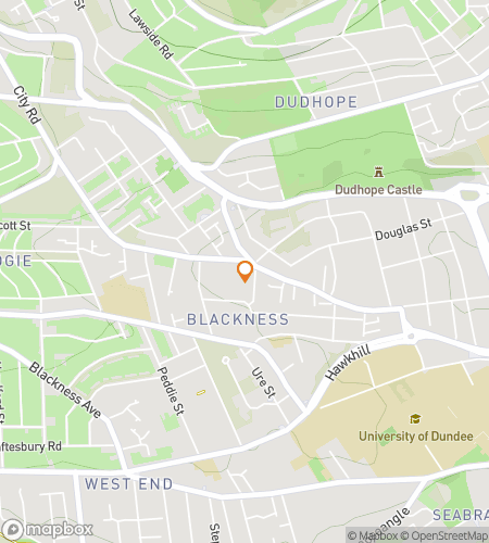 แผนที่ทัวร์เดินล่าสมบัติสำหรับ Dundee Ghost Hunt Tour