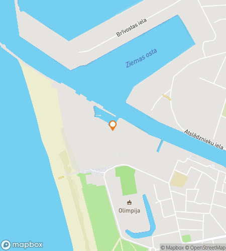 Map of scavenger hunt walking tour for Sea-ing is Believing: The Coastal Liepāja Chase